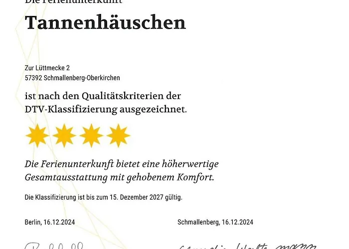 Tannenhäuschen Sauerland Ferienhaus Schmallenberg